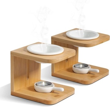 Essential Oil Burners Set Of 2, Ceramic Scented Wax Melt Warmer With
