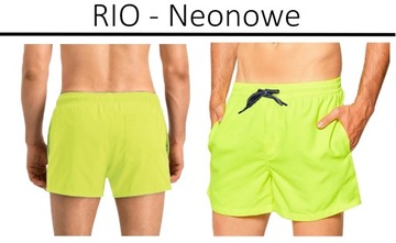 SZORTY Krótkie gładkie SPODENKI KĄPIELOWE MĘSKIE KĄPIELÓWKI #3XL