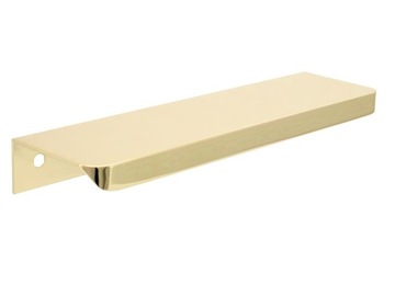 UCHWYT MEBLOWY NAKŁADANY KRAWĘDZIOWY METAL ZŁOTY POŁYSK 6789A 96 / 116 MM