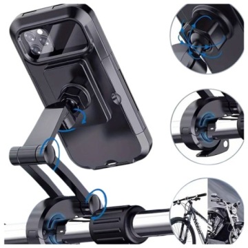 Поворотный велосипедный держатель для телефона Водонепроницаемый Сейф Универсальный