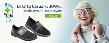 Buty dla Seniora DR ORTO Casual rozm. 37 czarne