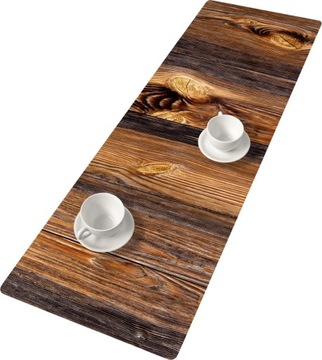 Bieżnik filcowy Bertoni 33x95 cm - Drewno
