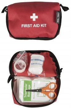 MT Apteczka z wyposażeniem First Aid Kit Czerwona