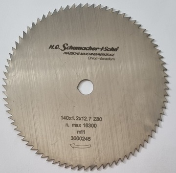 Пильное полотно SCHUMACHER 140x12,7мм 80z GER