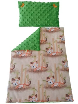 POŚCIEL DLA LALEK Z WYPEŁNIENIEM KOŁDERKA PODUSZKA