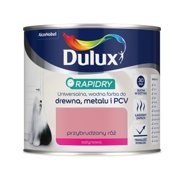 Краска универсальная Dulux Rapidry для дерева, металла, ПВХ, Грязно-розовая 0,4л.