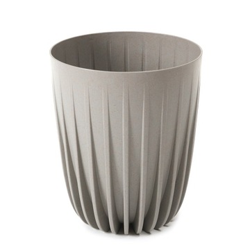 Doniczka MIRA ECO wood 39 h46 - Szara