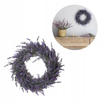 Дверной венок из засушенных школьных цветов -