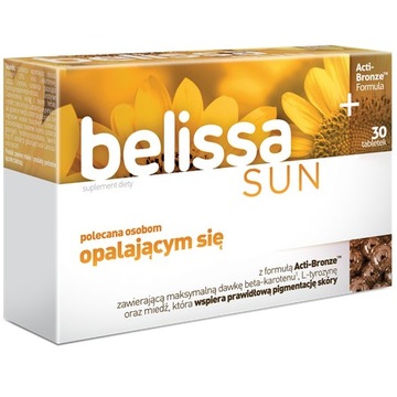 BELISSA SUN 30tab. BETA KAROTEN OPALANIE SKÓRA