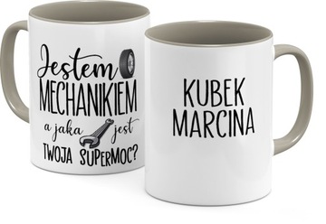 KUBEK Z IMIENIEM ELEKTRYKA MECHANIKA KIEROWCY