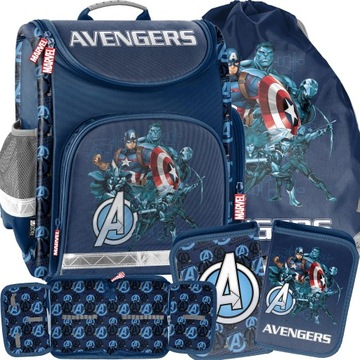 ZESTAW AVENGERS TORNISTER SZKOLNY IRON MAN PASO