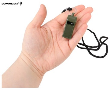 EDC Судейская сигнализация Свисток для мяча Громкий ремешок DOMINATOR из АБС-пластика Оливковый
