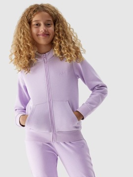 4F СВИТШОТ С КАПЮШОНОМ ДЛЯ ДЕВОЧЕК, ДЕТСКАЯ КУРТКА