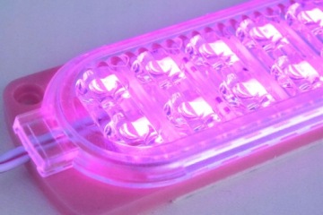 Светодиодный модуль 12В 2,4Вт водонепроницаемый IP65 РОЗОВЫЙ 2835