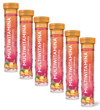 Multiwitamina Tabletki musujące 6 x 20 sztuk MBM