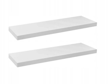2 X PÓŁKA ŚCIENNA wisząca płyta 82cmx19cm kolory