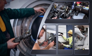 ИНСПЕКЦИОННАЯ КАМЕРА С ПОДВИЖНЫМ ВРАЩАЮЩИМСЯ ГОЛОВКОЙ ЭНДОСКОПОМ 360° 8 мм 2M 8LED CE