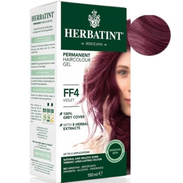 HERBATINT FARBA DO WŁOSÓW NATURALNA TRWAŁA FF4 fioletowy