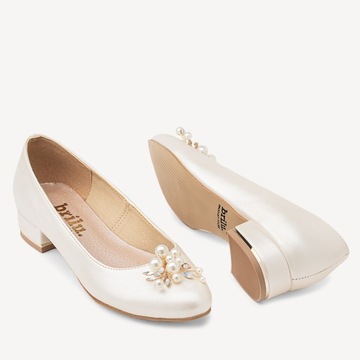 СВАДЕБНЫЕ БАЛЕТЫ BRILU С ЖЕМЧУЖНЫМ ОТДЕЛЕНИЕМ Слоновая кость 41