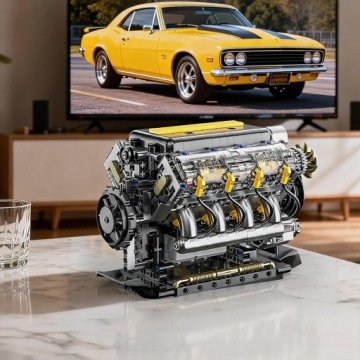 Технік V8 набір для будівництва двигуна іграшка-конструктор конструктор затискний