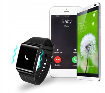 SMARTWATCH zegarek SMARTBAND Pulsometr Krokomierz AMOLED