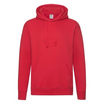 Bluza męska z kapturem FRUIT of LOOM Czerwony M