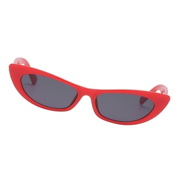Damskie okulary Cat Eye Vintage Fashion Lustrzane okulary przeciwsłoneczne UV400 Red
