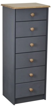 Komoda Lita sosna 6 szuflady 101.7 cm lak
