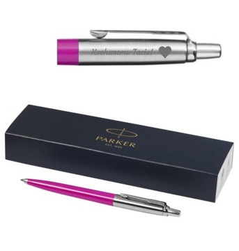 Długopis PARKER Jotter z GRAWER magenta PREZENT