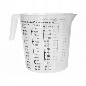 MIARKA KUCHENNA KUBEK Z PODZIAŁKĄ DZBANEK 1,5L