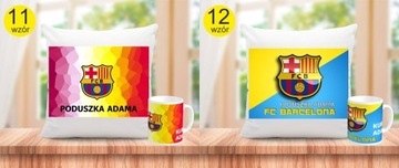 КОМПЛЕКТ FC BARCELONA ПОДУШКА + КРУЖКА + ИМЯ
