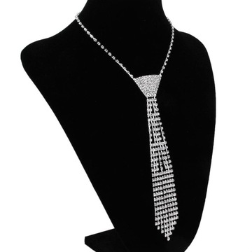 Crystals Tassels Rhinestone Necktie Style B