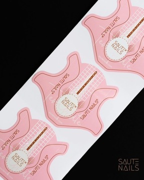 SAUTE NAILS NAIL FORMS трафареты для наращивания гелевого маникюра 300 шт.