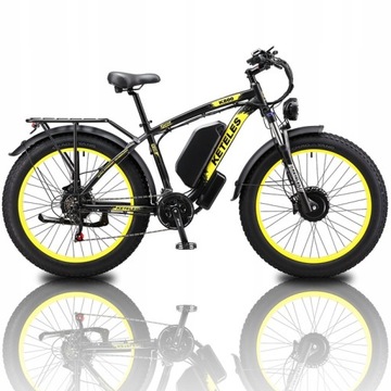 Электрический велосипед KETELES K800 2000 Вт, 23 Ач, 55 км/ч, 26 дюймов, внедорожный ФАТБАЙК, 100 км