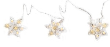 Декоративные светильники СНЕЖИНКИ 12см 3шт 21LED