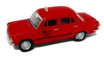 Fiat 125p 139 Taxi czerwony WELLY