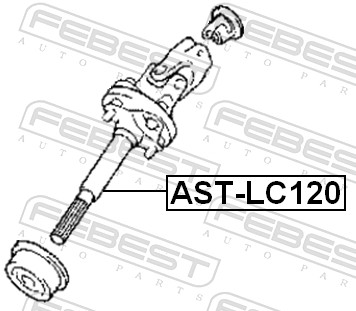 AST-LC120 FEBEST HŘÍDEL HNACÍ ŘÍDÍCÍ SPODNÍ