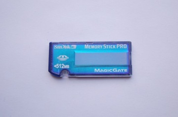 Karta pamięci MEMORY STICK PRO 512 MB San Disk Magic Gate