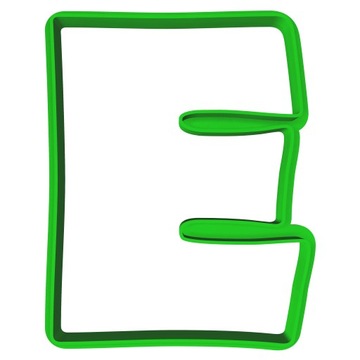 Foremka Wykrawacz Edukacyjna Literka Litera E 8cm