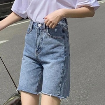 Women Denim Short Trousers Short Jeans High Waist