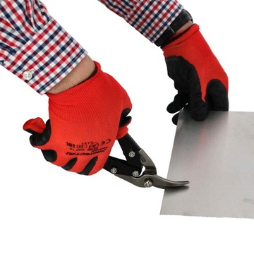 НОЖНИЦЫ ДЛЯ ЛИСТА С ДРАУМЕТОМ ЛЕВЫЕ 250 мм ИЗОГНУТЫЕ HRC