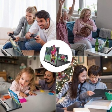 УВЕЛИЧЕНИЕ ЭКРАНА ДЛЯ СМАРТФОНОВ 12 ДЮЙМОВ HD 3D