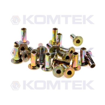 Nit rurkowy, stalowy, prosty 6,35x15,9mm L10