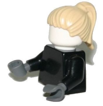 LEGO WŁOSY DAMSKIE BEŻOWE PIASKOWE DO FIGURKI X104