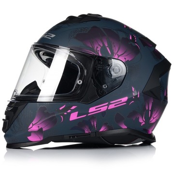 МОТОЦИКЛЬНЫЙ ШЛЕМ LS2 FF800 STORM II BURST ЖЕНСКИЙ РОЗОВЫЙ + PINLOCK + BLEND
