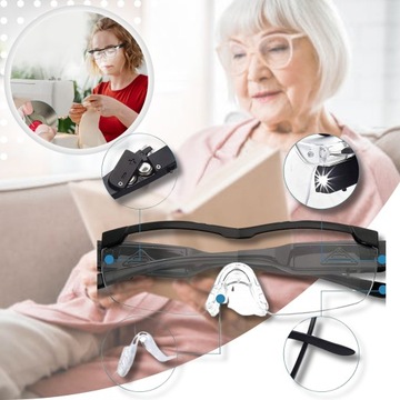 ЛУПА СВЕТОДИОДНАЯ ЛАМПА ДЛЯ ЧТЕНИЯ УВЕЛИЧИТЕЛЬНОЕ СТЕКЛО