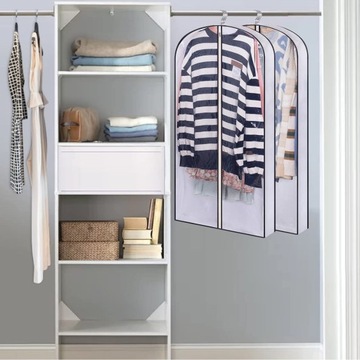 Прозрачный, водонепроницаемый чехол-органайзер для гардероба, серый