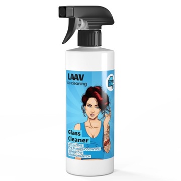 Płyn do mycia OKIEN SZYB LUSTER REFLEKTORÓW bez smug LAAV EKO 500 ml