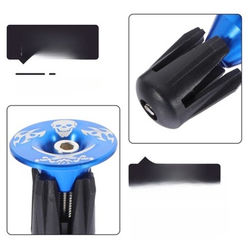 ZAŚLEPKI DO ROWERU SZOSOWEGO SUWAKI KIEROWNICY CZAPKI ROWEROWE GÓRSKIE