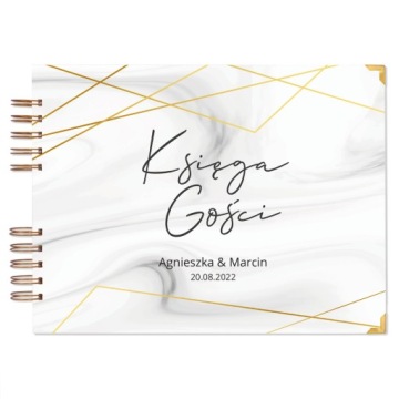 Księga Gości Ślub Wesele MINIMALISTYCZNA 100 stron